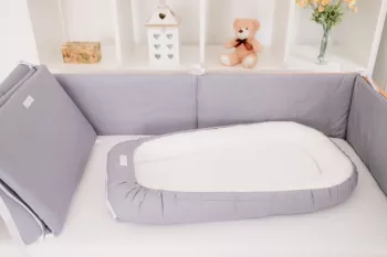 Set 5 piese complet echipare patut - Light Grey - Maradalia Kids