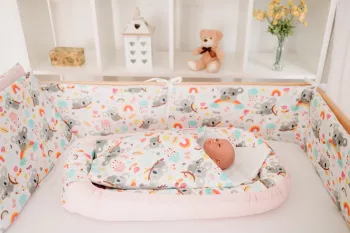 Set 5 piese complet echipare patut - Koala Pink - Maradalia Kids