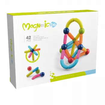 Set de constructie magnetic - Forme 3D (42 piese)