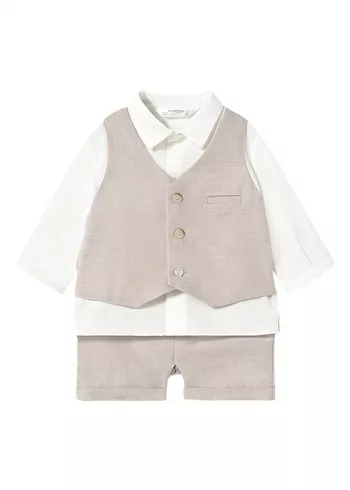 Set pantaloni scurti si camasa cu vesta - Mayoral  