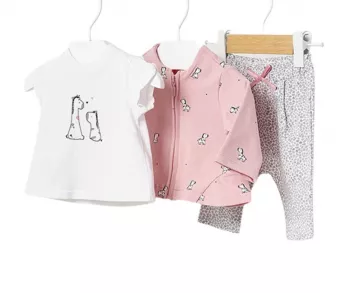 Set  trening 3 piese ECOFRIENDS - Zebra- Mayoral 4-6 luni