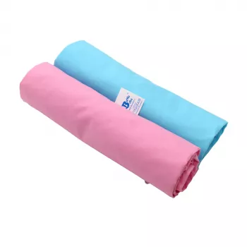 Set 2 Cearceafuri Roz /bleu Universal  cu elastic