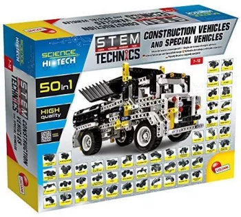 Set STEM 50 in 1 - Masinute pe santier