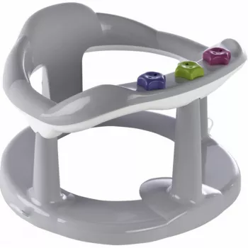 Suport ergonomic pentru baie - Aquababy, Grey Charm - Thermobaby