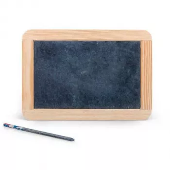 Tabla de scris, ardezie, cu rama de lemn