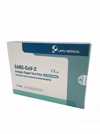 Test rapid antigen - kit pentru autotestare SARS-CoV-2 (imunocromatografie prin captură de aur coloidal) - set 5 buc