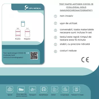 Test rapid antigen COVID-19 (Colloidal Gold Immunochromatography) - set 5 buc
