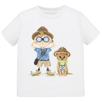 Tricou cu maneca scurta - Explorator - Alb - Mayoral