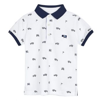 Tricou polo clasic cu maneca scurta - Masini - Mayoral