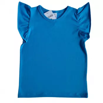 Tricou cu maneca scurta - Albastru 6 ani- 116 cm