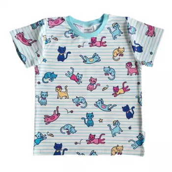 Tricou cu maneca scurta - Pisici la joaca