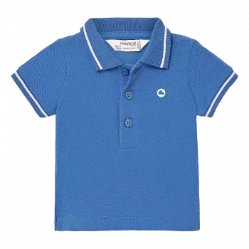 Tricou polo clasic cu maneca scurta - Albastru/Alb - Mayoral 