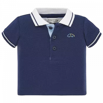 Tricou polo clasic cu maneca scurta - Bleumarin/Alb - Mayoral