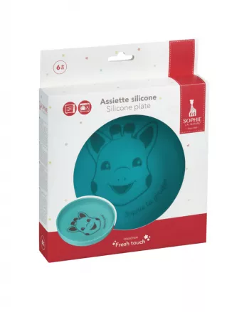 Vulli Farfurie turcoaz silicon Girafa Sophie