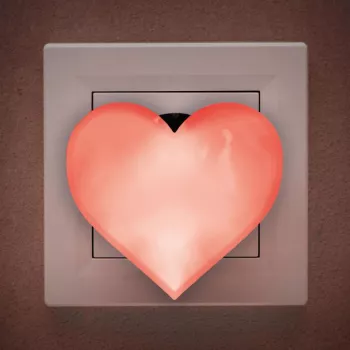Lumină de veghe model inimă (roşu)