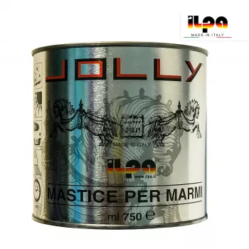 Adeziv mastic alb pentru marmura, granit, travertin, piatra naturala, Ilpa, Jolly Tixo Bianco, 750 ml