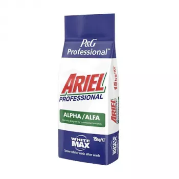 DETERGENT RUFE ARIEL ALFA WHITE MAX 15 KG