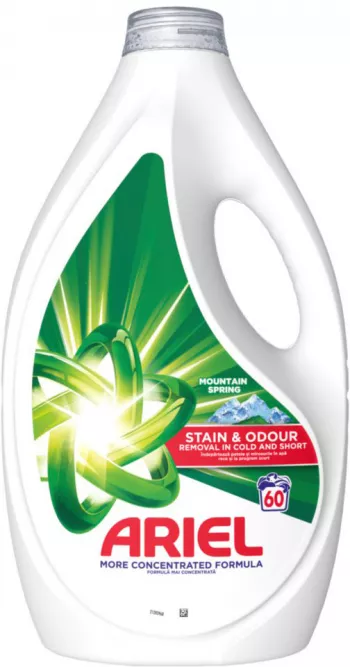 ARIEL MOUNTAIN SPRING DETERGENT LICHID DE RUFE 2.7L AUTOMAT 60 SPALAR