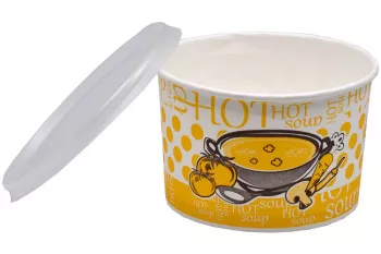 BOL SUPA CARTON COLOR 500 ML CU CAPAC TRANSPARENT 25 BUC/SET