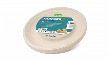 FARFURIE BIO 17 cm WFRB17-1 MINI-PACKS Naturalle 10 buc/set
