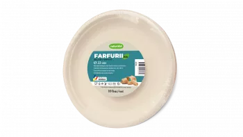 FARFURIE BIO 22 cm WFRB22-1 MINI-PACKS Naturalle 10 buc/set