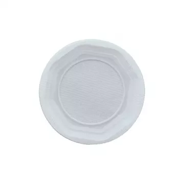 FARFURII PLASTIC PLATE 17 CM 50 BUC REUTILIZABILE