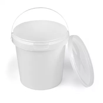 GALEATA 5 LT ALBA CU MANER SI CAPAC SIGILABIL