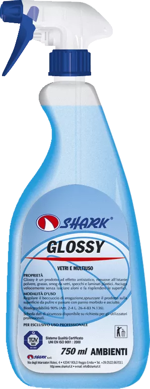 GLOSSY 750 ML DETERGENT GEAMURI SI SUPRAFETE SHARK