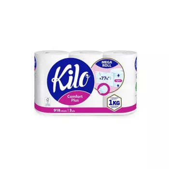 KILO HARTIE IGIENICA ALBA 3 STR. 6 ROLE/SET