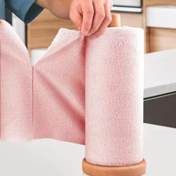 LAVETA MICROFIBRA PROFI ROSIE 30X30 CM 50 buc/rola