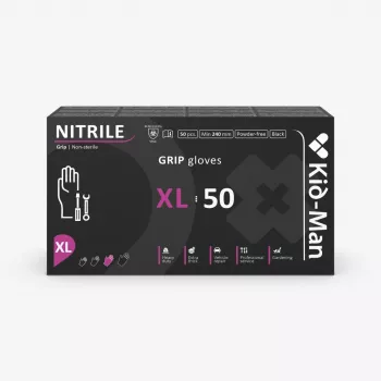 MANUSI NITRIL KIDMAN GOGRIP NEGRE 50 BUC/SET - XL