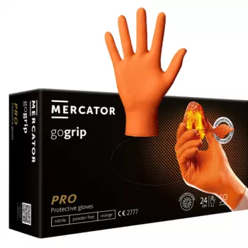 MERCATOR MANUSI GOGRIP PORTOCALIU 50 BUC/SET L