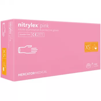 MERCATOR MANUSI NITRYLEX ROZ 100 BUC/SET XS