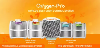 OXYGEN PRO DISPENSER ODORIZANT FARA PULVERIZARE ALB
