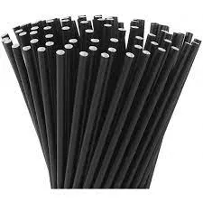 PAIE HARTIE NEGRE JUMBO 230X8MM  250/SET