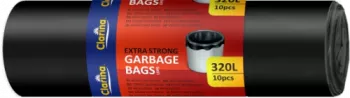 SACI MENAJERI JUMBO 320 LT NEGRU 10 BC/SET