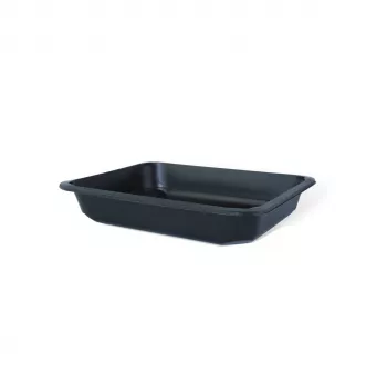 TAVITE MENIU 227x178x45 NEGRE PP 50 BUC/SET 1 COMPARTIMENT