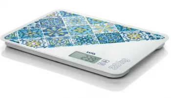 Cantar electronic de bucatarie Laica KS5021, 20 kg, albastru, design mediteraneean
