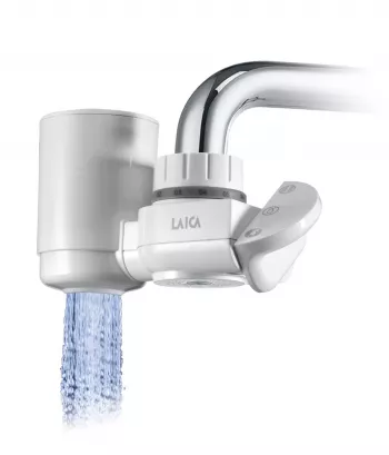 Filtru de apa cu fixare pe robinet Laica HydroSmart R60 Metal Stop, 3 functii, filtru 1200L