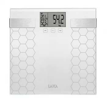 Nou: Cantar cu compozitie corporala Laica PS5014, 180 kg, alb