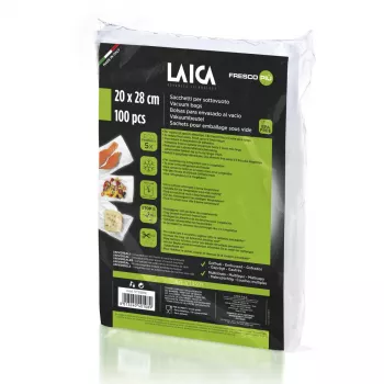 Pungi pentru vidat alimente, 20x28 cm, Laica VT3501, 100 pungi