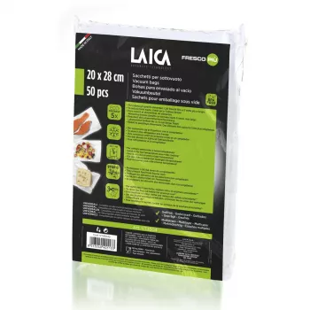 Pungi pentru vidat alimente, 20x28 cm, Laica VT3504, 50 pungi