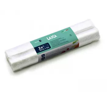 Role pentru vidat alimente, 40 x 600 cm, Laica VT3515, 2 role