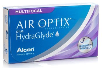Air Optix plus HydraGlyde Multifocal 3 lentile/cutie