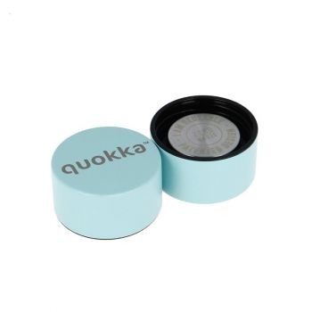 Quokka Solid - Sticluță de apă din oțel inoxidabil cu perete dublu izolată în vid, termos portabil 630 ml (Cool Gray)(Acoperire cu pulbere)(Acoperire cu pulbere)