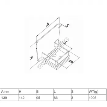 Opritoare porti - 6140502 OPRITOR CAPAT POARTA AUTOPORTANTA 80x80MM, 500KG, 6M, trutzi.ro