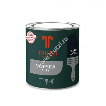 Vopsele standard - 71221 VOPSEA ALCHIDICA NEGRU LUCIOS 3 IN 1, 20L, U.N., trutzi.ro