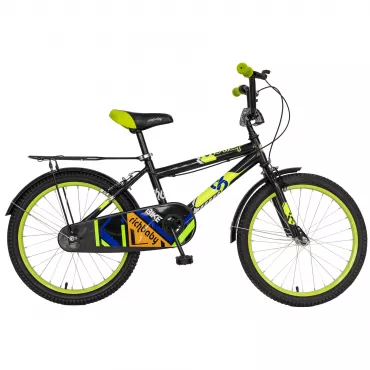 Bicicleta copii 20" RICH BABY R2001A, culoare negru / verde, varsta 7-10 ani   