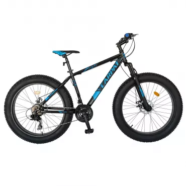 Pachet PROMO bicicleta C2619B negru/albastru+ licurici CADOU