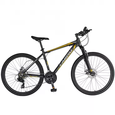 Pachet PROMO bicicleta C2670C negru/galben+ bidon apa CADOU